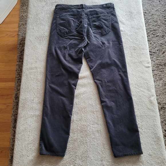 Ag Adriano Goldschmied The Stevie Ankle Slim Straight velvet jeans size 31 - Picture 7 of 13